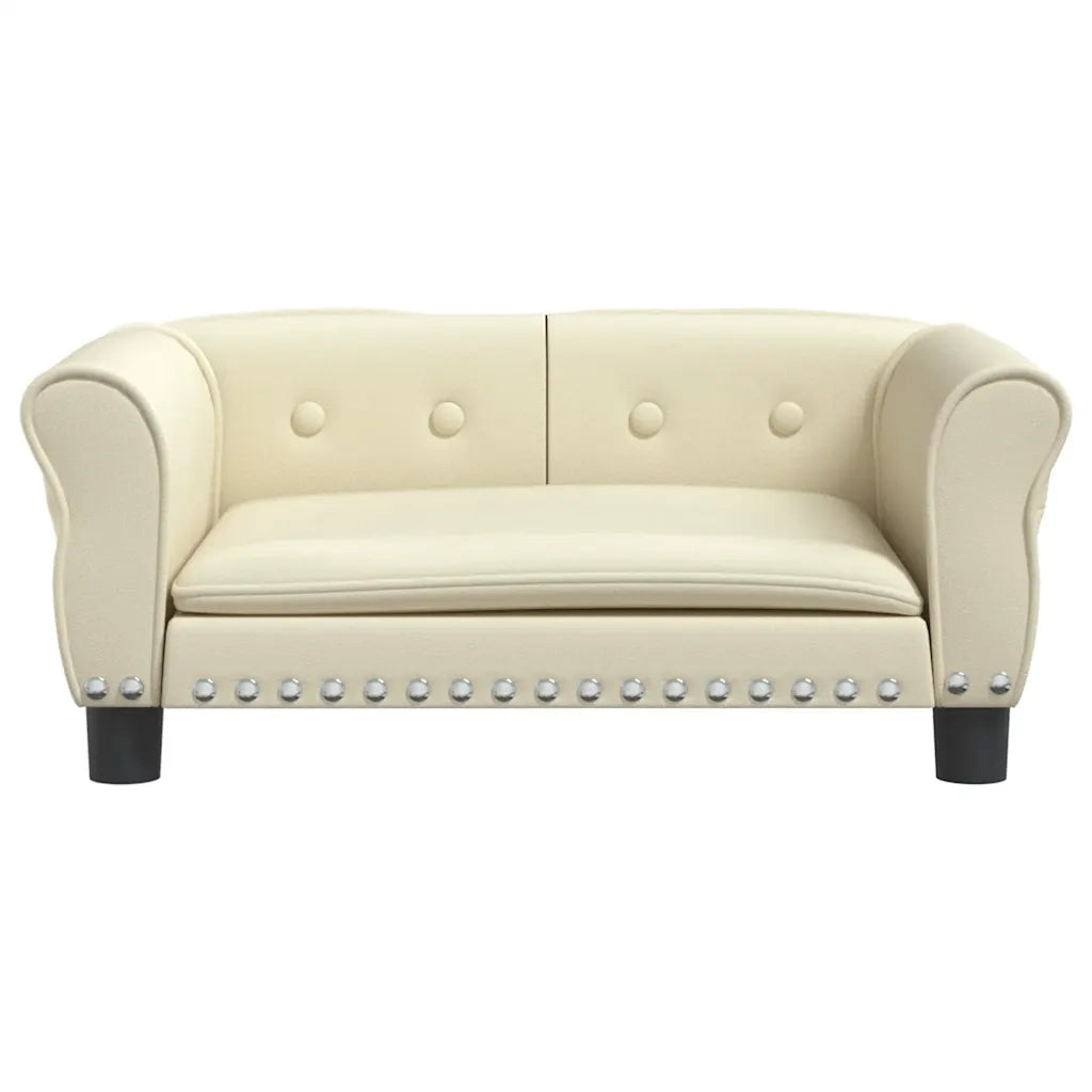 Lettino per Cani Crema 70x45x30 cm in Similpelle 171832