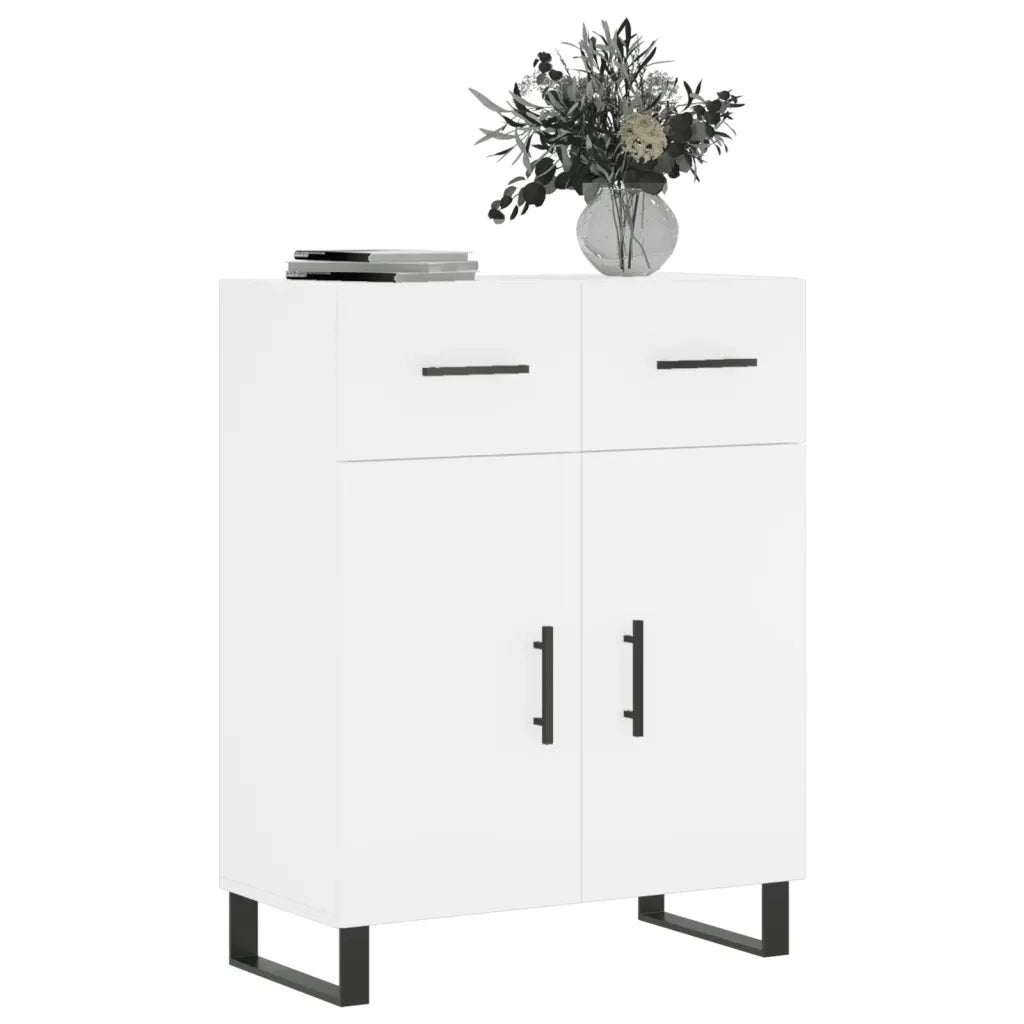 Credenza Bianca 69,5x34x90 cm in Legno Multistrato 828004