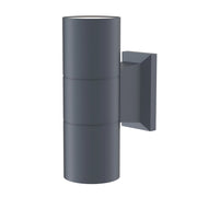 Maytoni Lampada da parete moderna Bowery 2 luci GU10 IP54 grigio alluminio