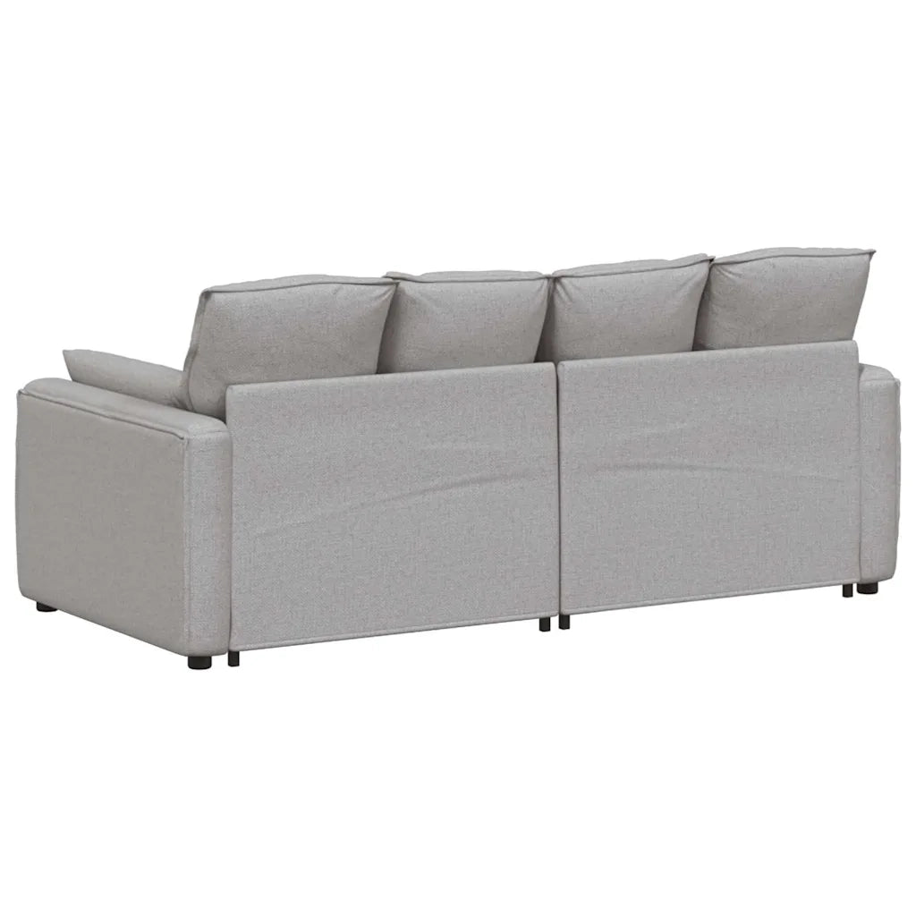 Divano Modulare con Cuscini Grigio Nuvola CFW4995196