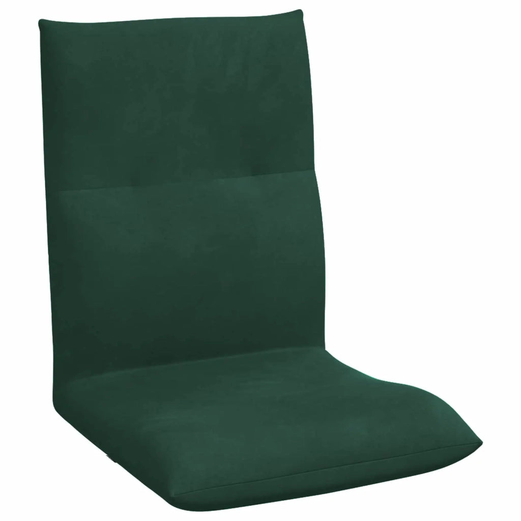 Sedia da Pavimento Verde Scuro 46 x 50 x 61 cm Velluto 42028176