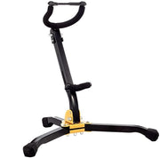 Tenorsaxofono da concerto con piedistallo pieghevole - base a tre gambe - schienale regolabile - resistente alla ruggine - altezza 420 mm - piedistallo per saxofono
