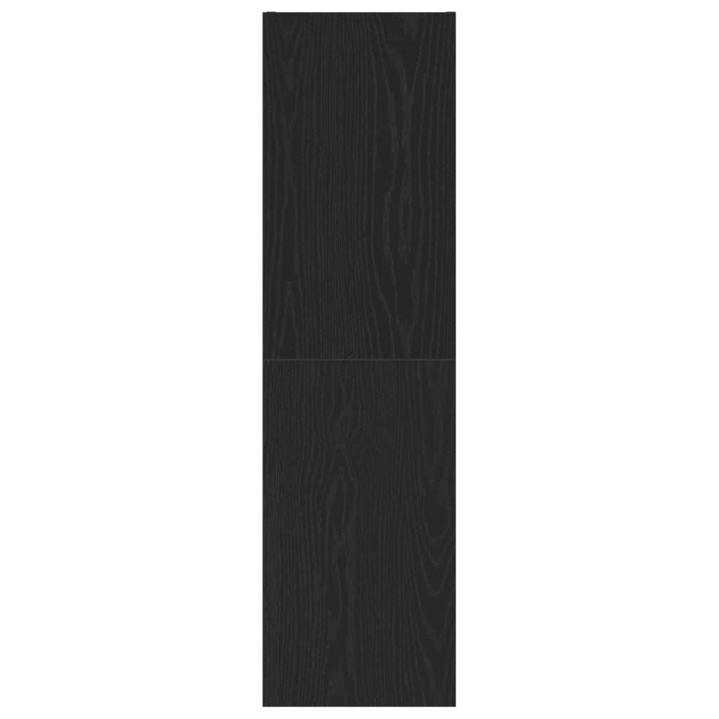 Mobile TV Nero Rovere 30,5x30x110 cm Legno ingegnerizzato
