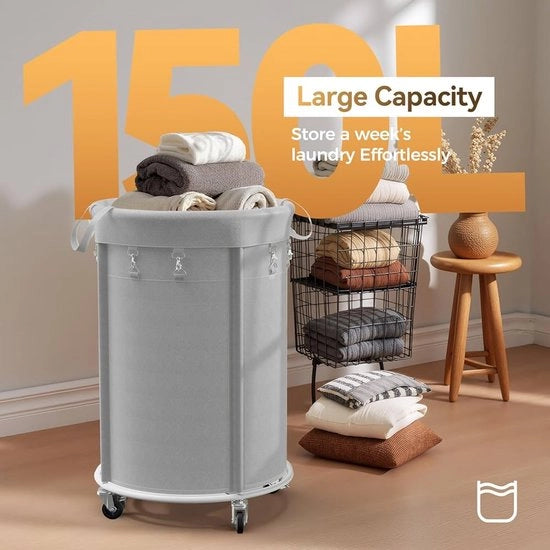 Wasmachine con ruote - 150 litri - materiale di alta qualità - 52 cm di diametro