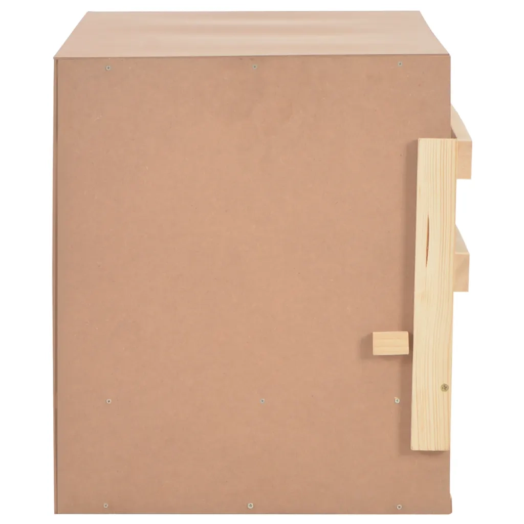Casetta Cova per Galline 3 Scomparti 96x40x45 cm Legno di Pino 170656