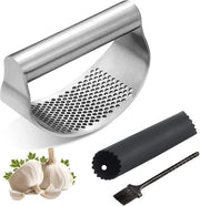Frittelle di Aglio 304 Cottura in Acciaio Inossidabile - Frittelle di Aglio RVS - Tritacipolle con Silicone - Accessori per la Cucina Gadget Keuken
