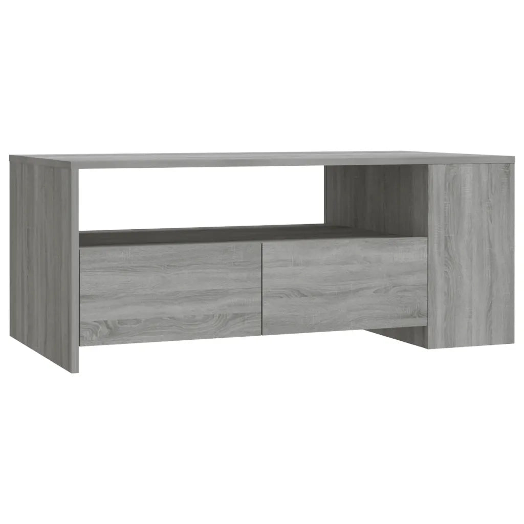 Tavolino da Salotto Grigio Sonoma 102x55x42cm Legno Multistrato cod mxl 11777