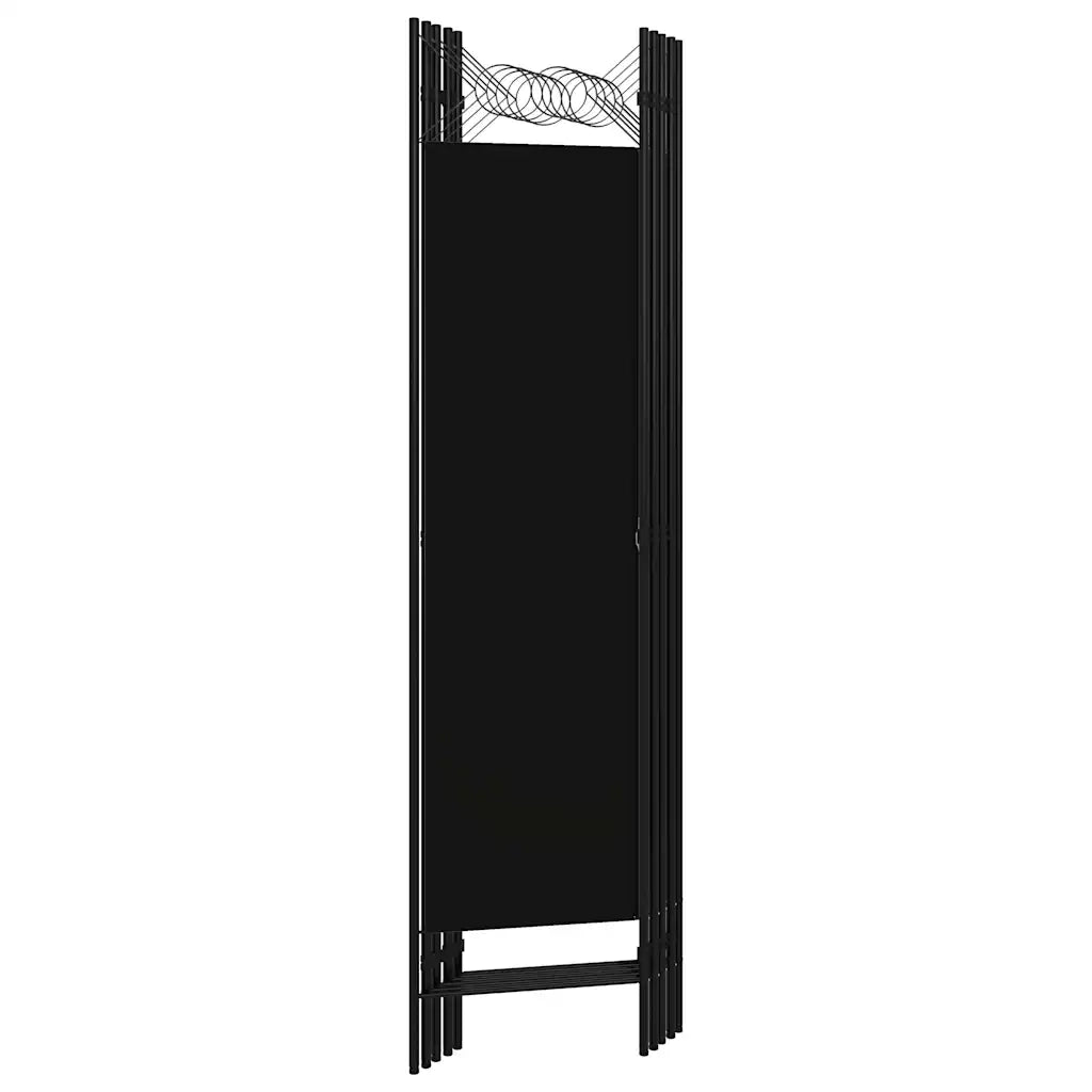 Paravento a 5 Pannelli Nero 200x180 cm 320710