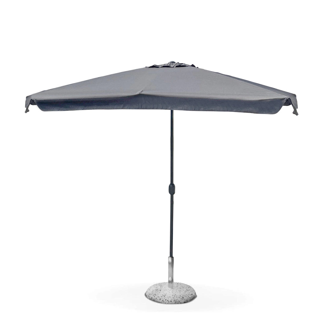 Ombrellone Tondo da Giardino Ø2,7 m 6 Stecche Grigio