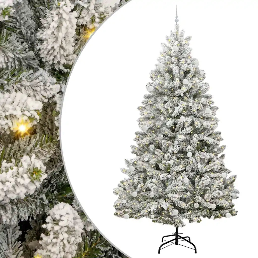 Albero di Natale | Decorazioni natalizie artificiale con 300 LED Verde e Bianco 270 cm