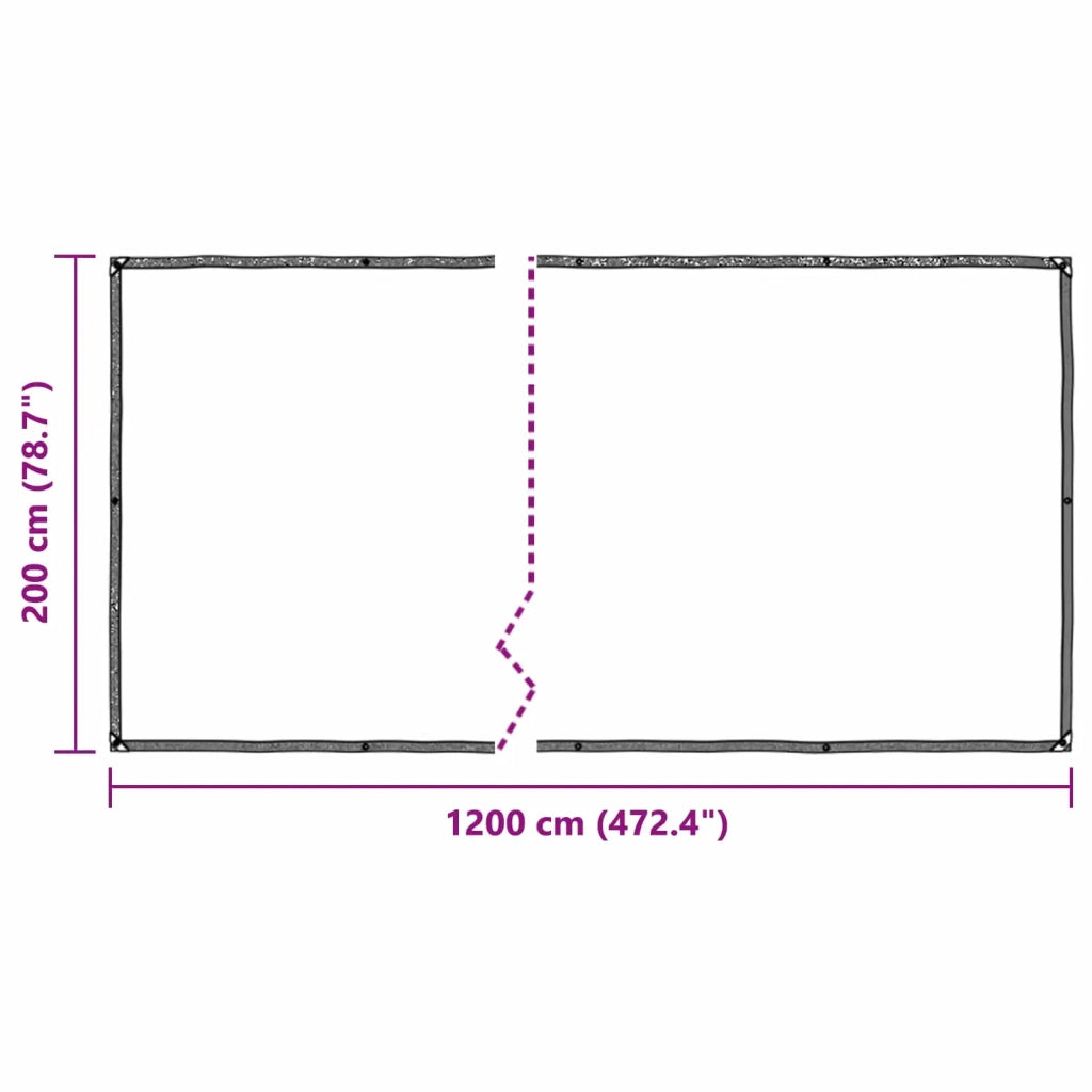 Copertura per Piante Trasparente 2 x 12 m PE CFW7572184