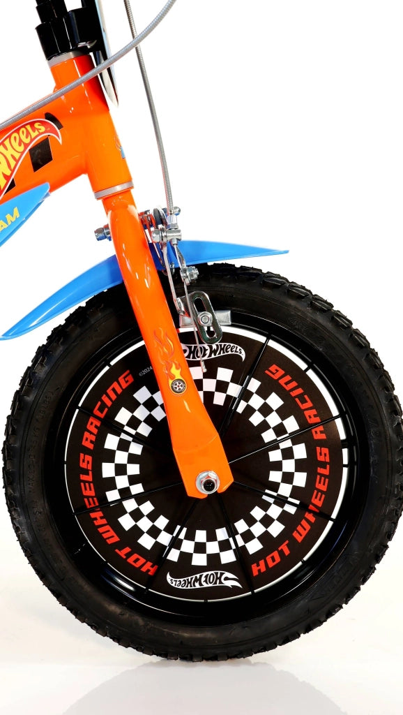 HOT WHEELS 16", bicicletta per bambini, adatta a bambini tra i 5 e i 7 anni, per altezza tra 105 e 135 cm, con borraccia