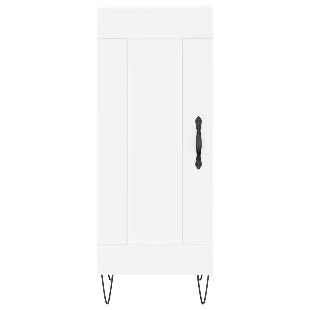 Buffet credenza cassettiera mobiletto mobile contenitore organizer cucina soggiorno salotto alto 34,5 x 34 x 180 cm legno ingegnerizzato bianco 02_0032297