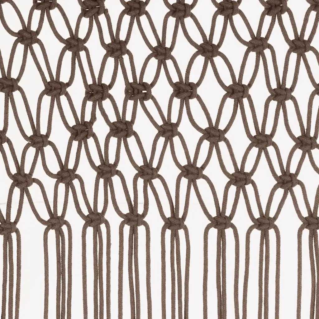 Tenda MacramÃ¨ Grigio Talpa 140x240 cm in Cotone cod mxl 68942