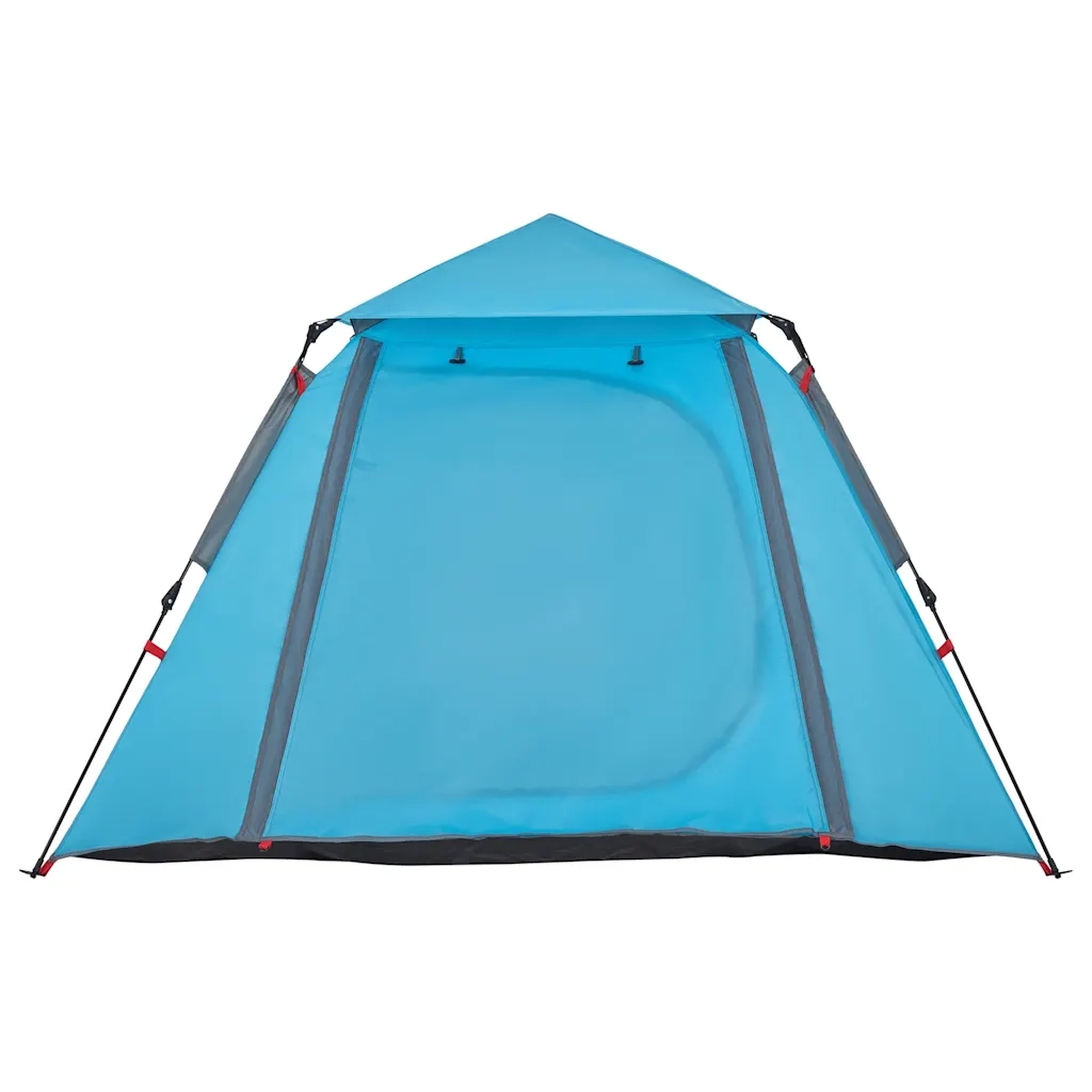 Tenda a Cupola da campeggio | Tenda da campo 4 Persone Blu a Rilascio Rapido