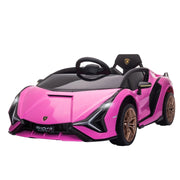 Macchina elettrica per bambini, Lamborghini, 3-5 km/h, con telecomando, per bambini dai 3 ai 5 anni, rosa