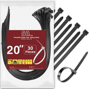 Cable Zip Tie 500 mm Lungo Nero Resistente ai Raggi UV Spessore 12,4 mm Cinghie di Cavo di Alta Qualità