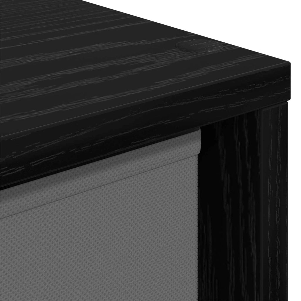 Credenza con cassetto Rovere Nero 49,5 x 22 x 47 cm