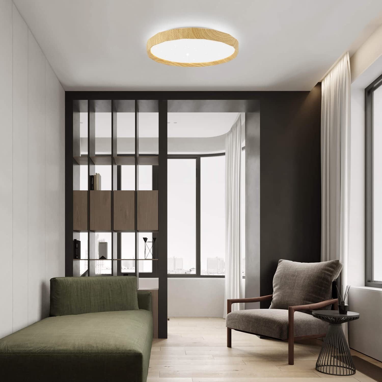 ZMH Lampada da soffitto plafoniera LED Starry Sky 40cm dimmerabile telecomando