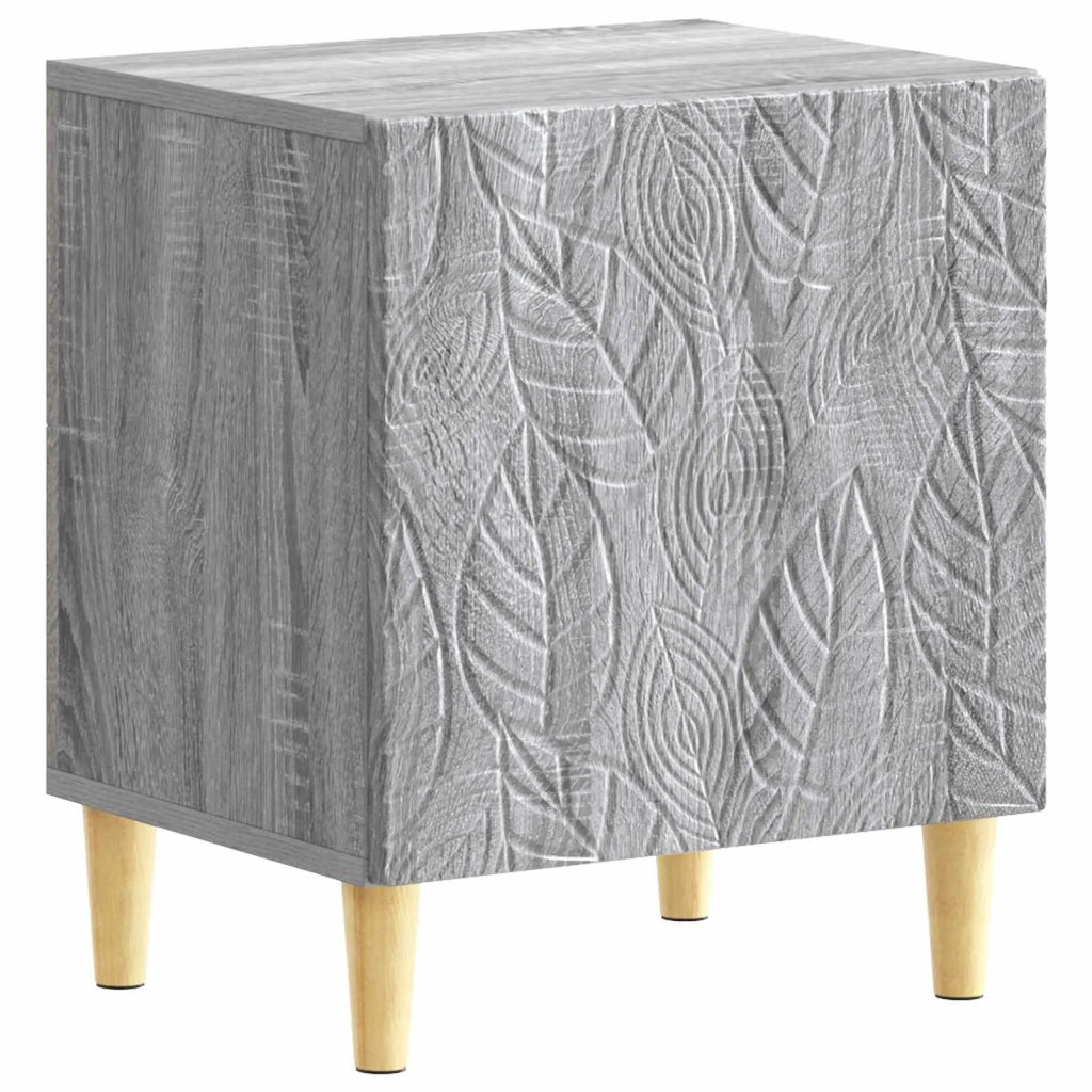 Comodino Sonoma grigio 43 x 34,5 x 50 cm Legno ingegnerizzato 895037