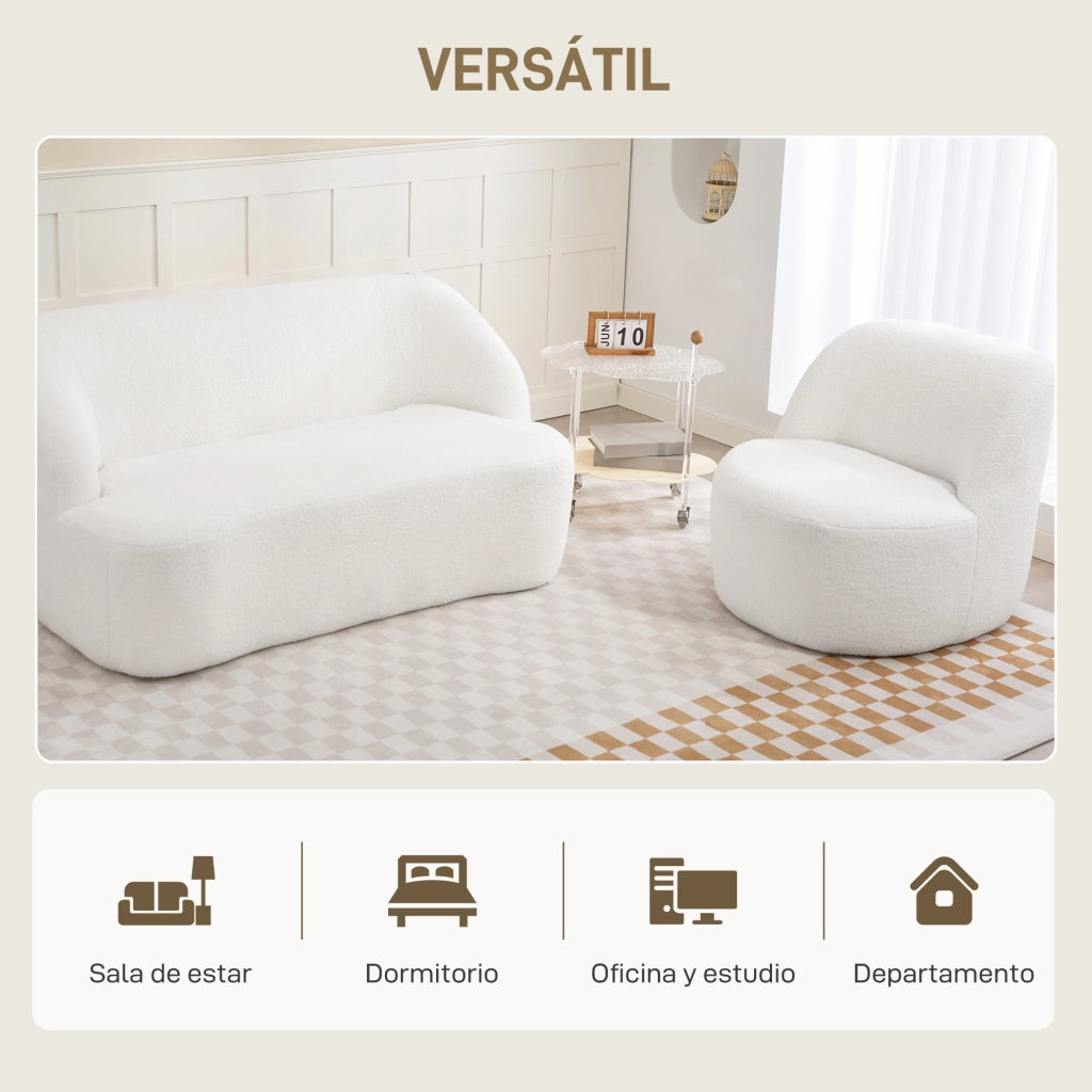 Poltrona Relax in Tessuto ¨C Zephmum ¨C Crema 88x92x101