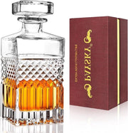 Decantatore di Whisky in Cristallo con Lussuoso Scatola - Regalo di Matrimonio per Appassionati di Vino