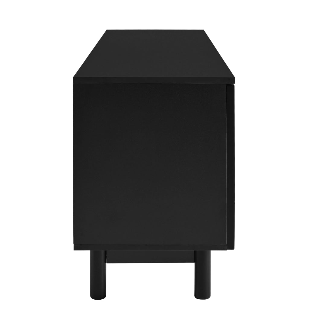 Mobile TV Lowboard ¨C MINIMAL ¨C Nero, 175x38x56 cm, Ripiani Regolabili