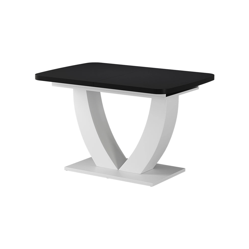 Vicco tavolo da pranzo allungabile Nero/bianco 120 x 80 cm Estensibile