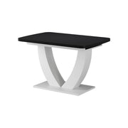 Vicco tavolo da pranzo allungabile Nero/bianco 120 x 80 cm Estensibile
