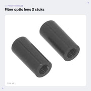 Lente a Fibra Ottica - 2 Pezzi - Lunghezza Focale - Adatto per Keyence FU 77TZ/77V/77G/7F/78/77TG - Cassetta in Alluminio - Temperatura -40°C a 70°C - Lente Ottica