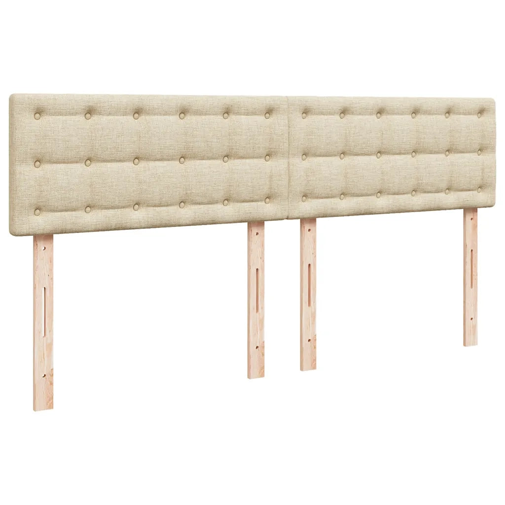 Giroletto a Molle con Materasso Crema 180x200 cm in Tessuto 3287554