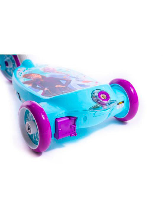 Monopattino Elettrico a Batteria 3 Ruote per Bambini Sparabolle con Licenza Disney Frozen