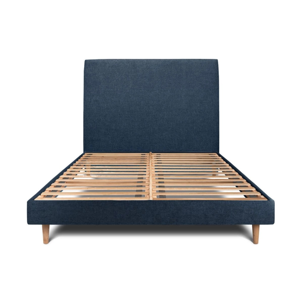 Letto 135x190 cm con testata imbottita - Tessuto Tela opaca