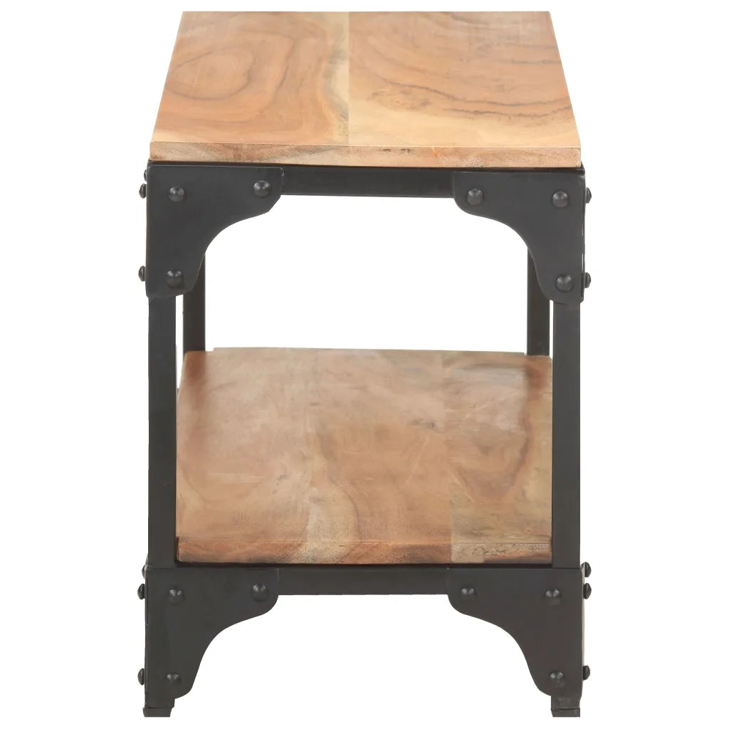 Tavolino da Salotto 90x30x40 cm in Legno Massello di Acacia 320260
