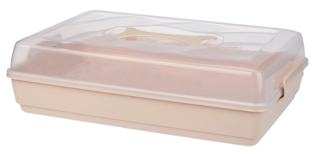 Contenitore in plastica KADAX per torte, pasticcini, scatola per torte, rettangolare, grande