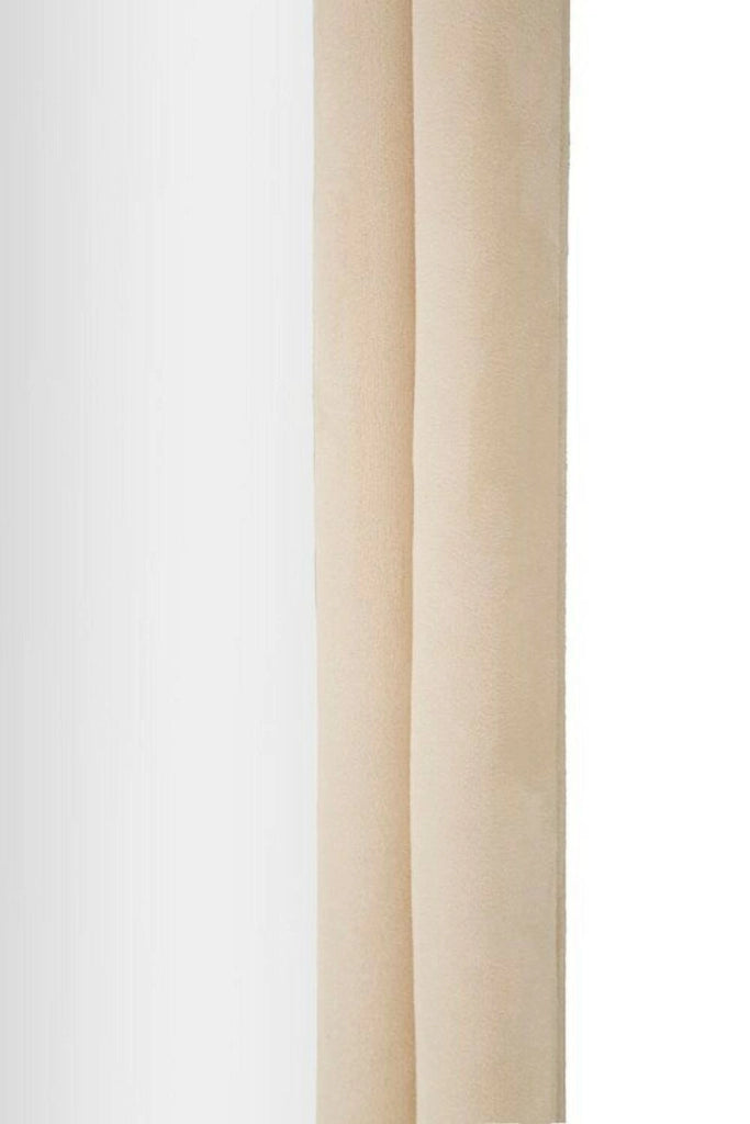 Specchio Segal, Specchiera, Articolo d'arredo a muro, Decorazione con specchio, 60x4 h160 cm, Crema