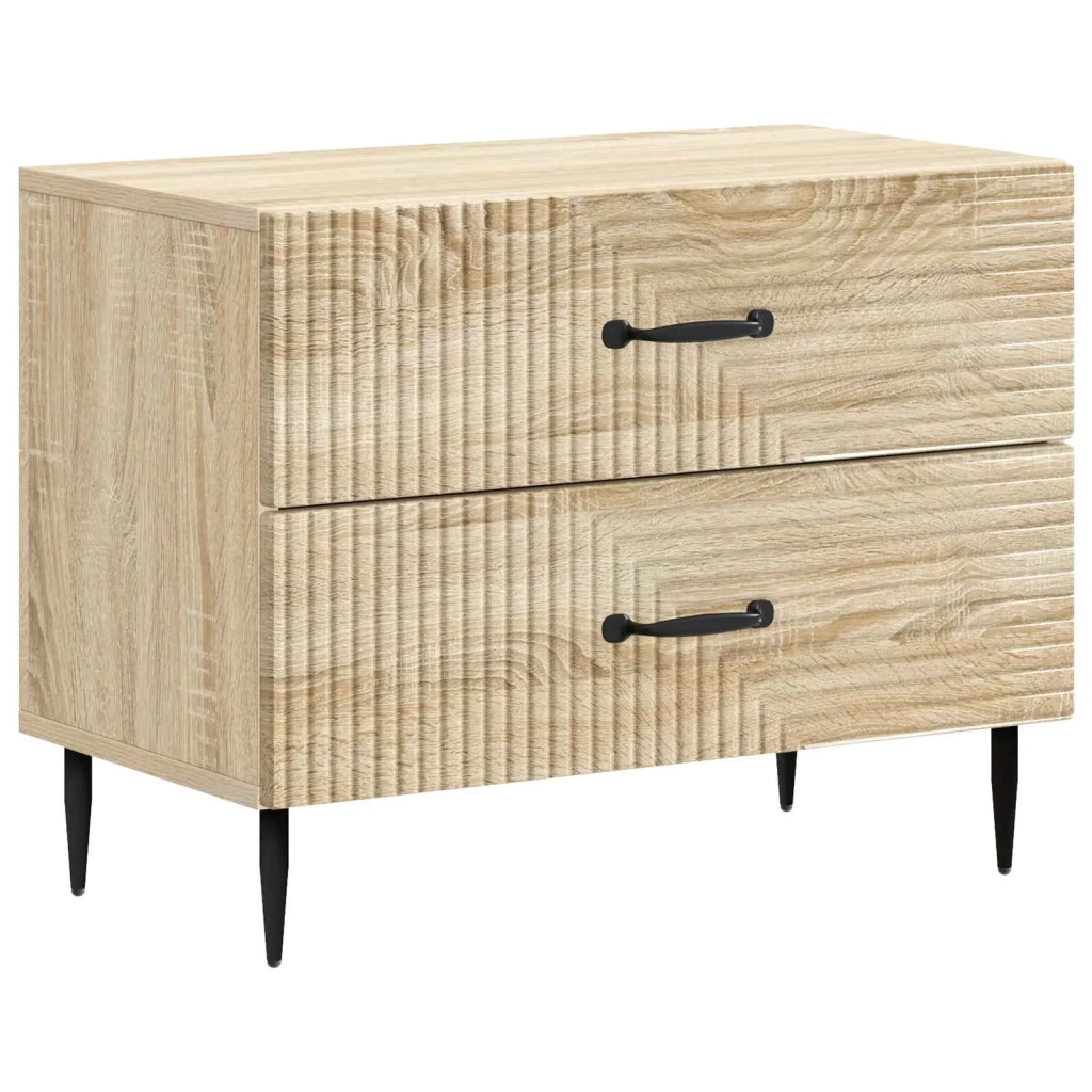 Armadio da Notte con cassetto Rovere Sonoma 62 x 34,5 x 47,5 cm
