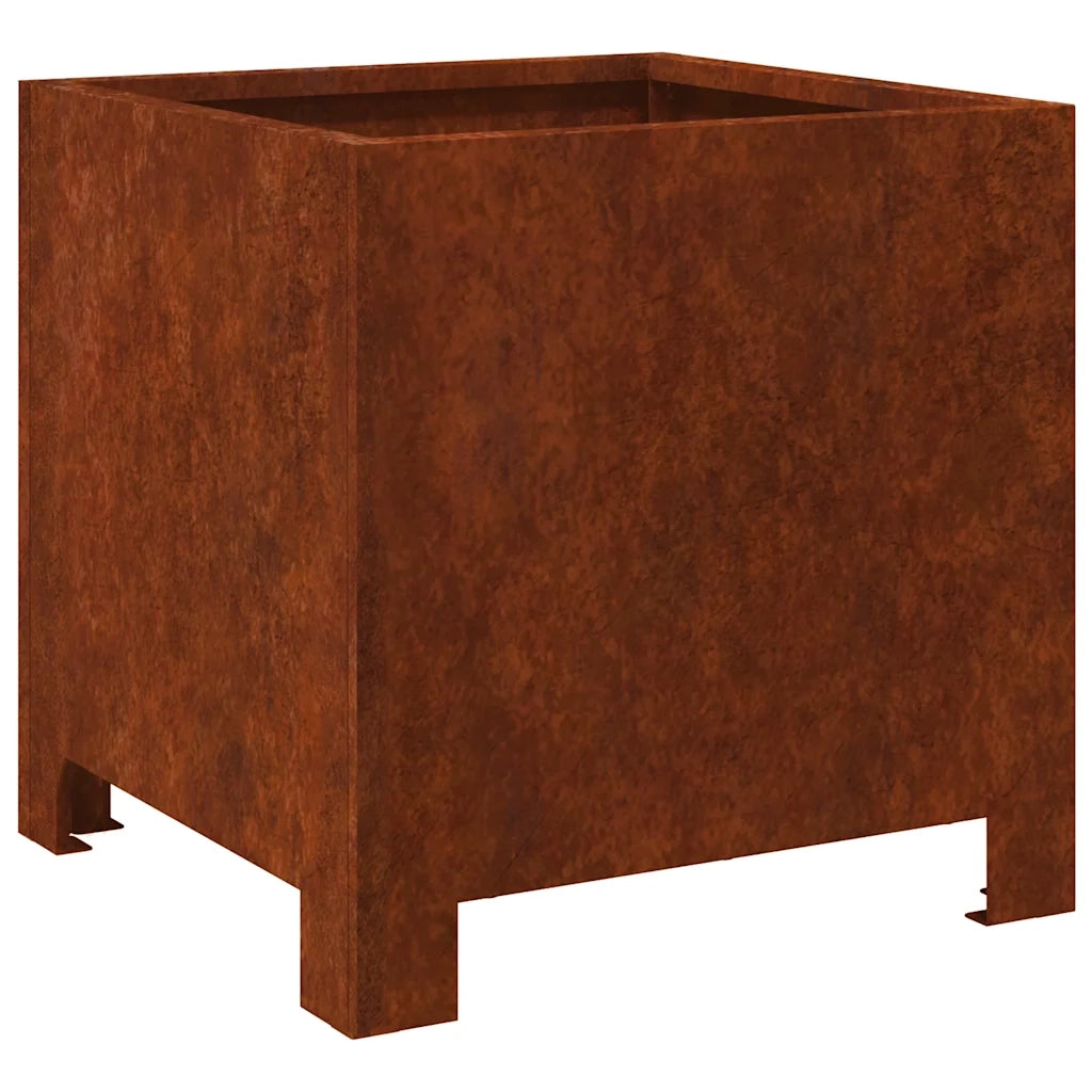 Fioriere da Giardino 2 pz 30x30x30 cm in Acciaio Corten 851198