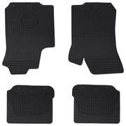 Tappetino per Auto 4 pcs Nero Gomma