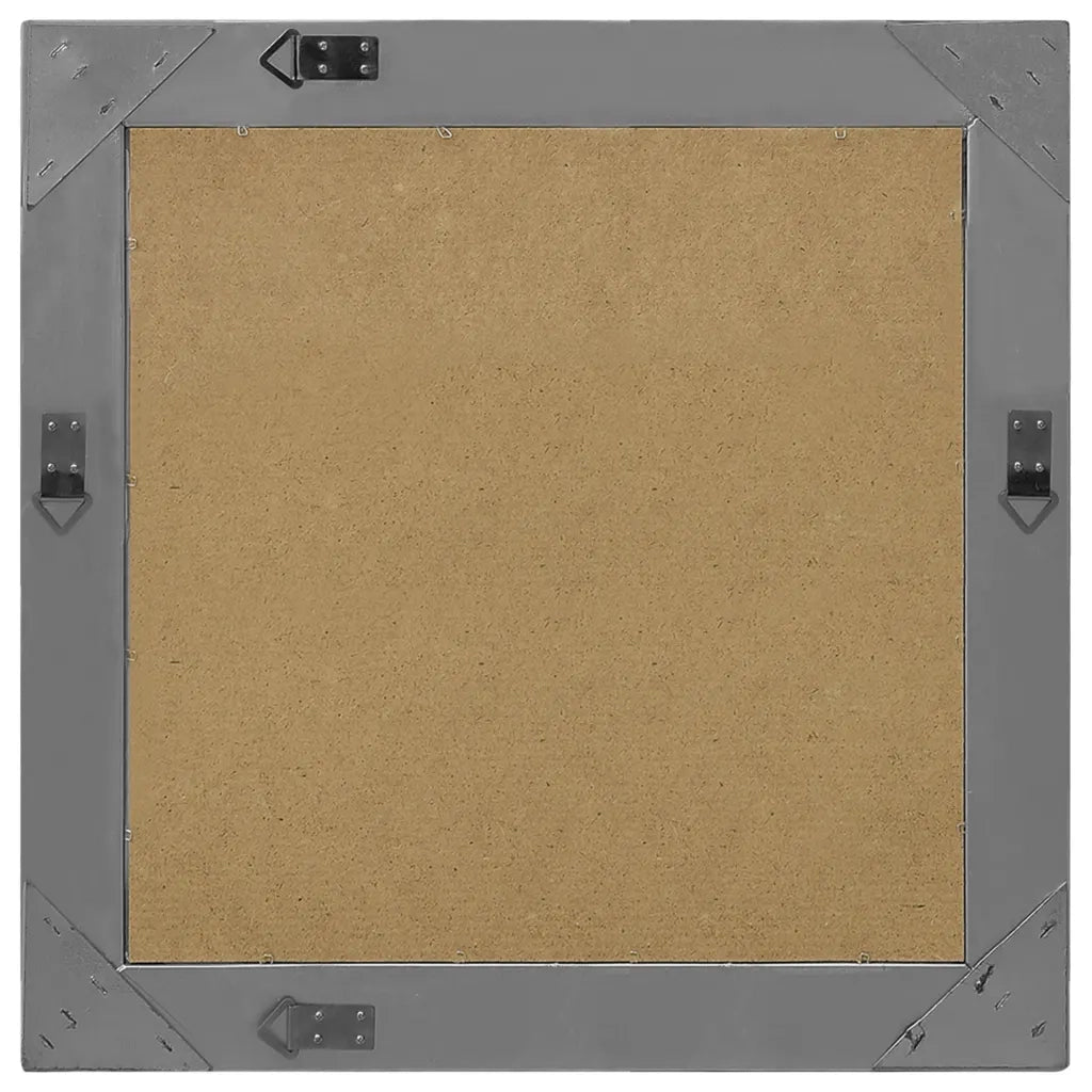 Specchio da Parete Stile Barocco-Specchio a Muro-Specchio Decorativo 60x60 cm Nero