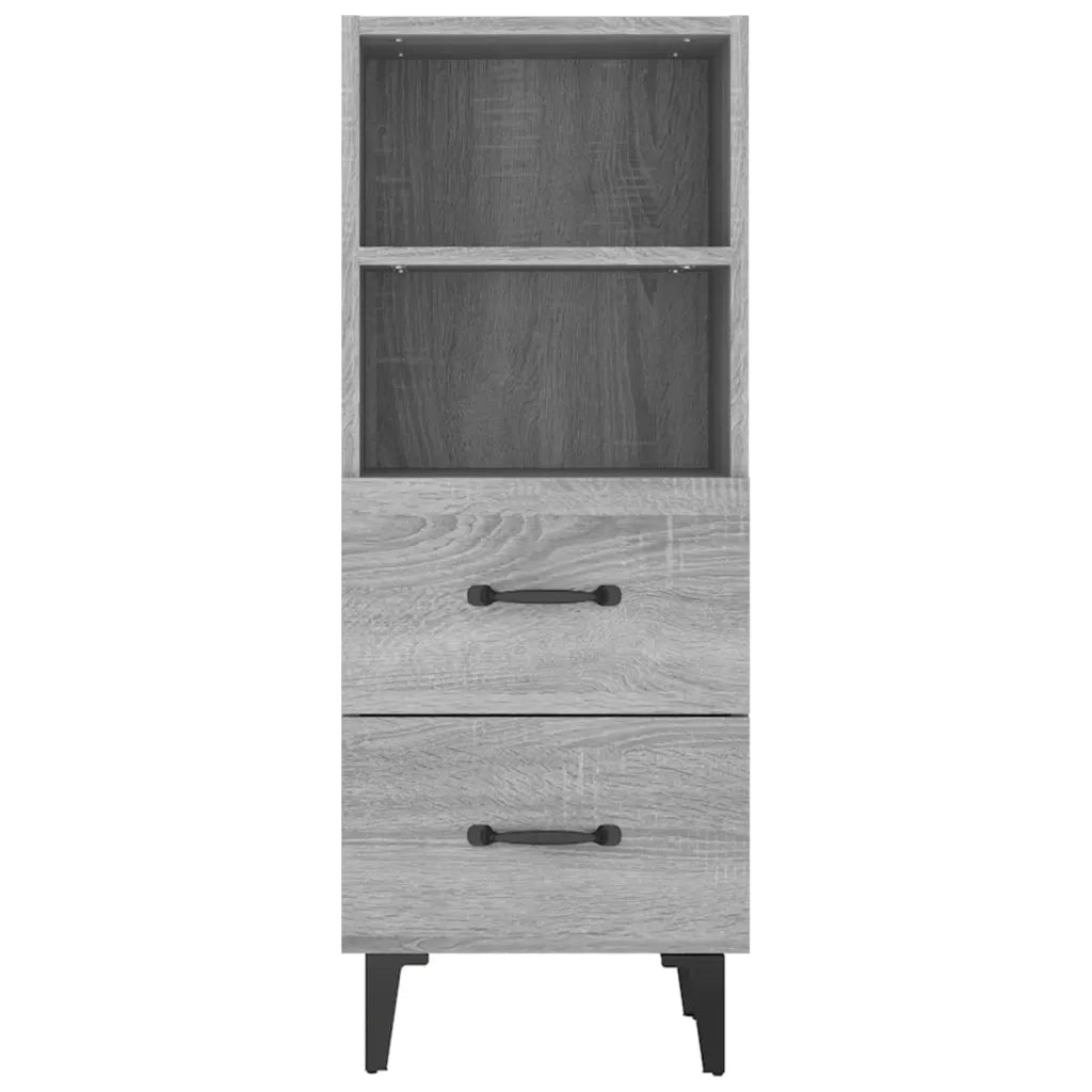 Credenza Grigio Sonoma 34,5x34x90 cm in Legno Multistrato cod mxl 9829