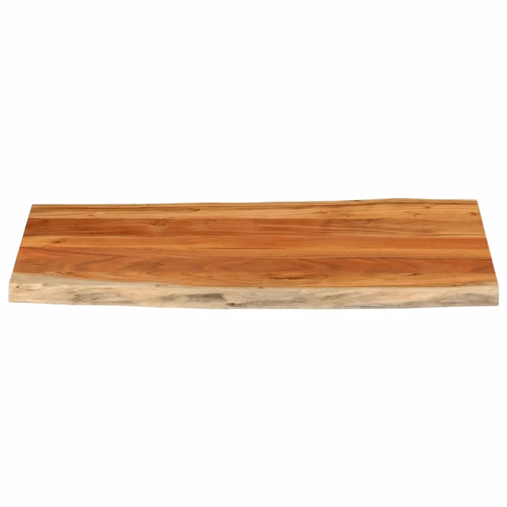 Piano Tavolo 110x60x3,8 cm Rettangolare Legno Acacia Bordi Vivi 370647
