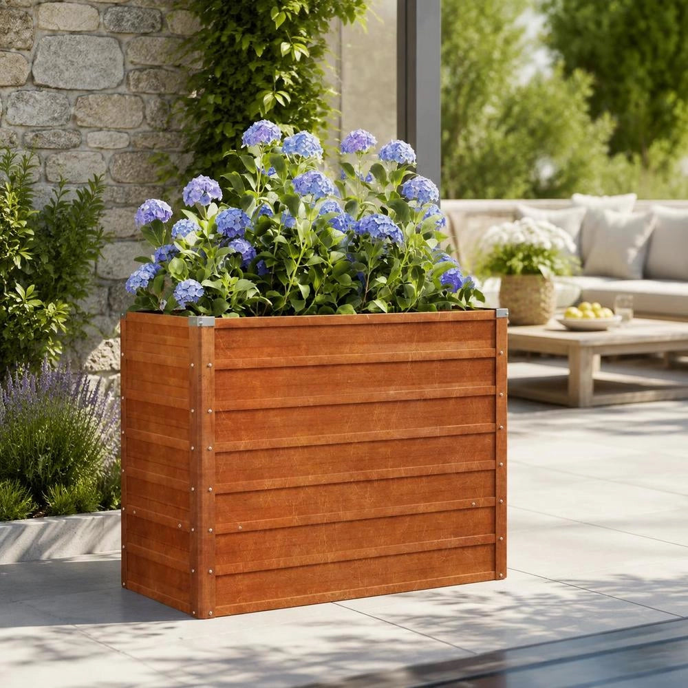 Rusty Raised Bed 100x40x77 Cm Corten Steel