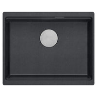 Lavello In Granito Logan 100 Black Metallic Oro