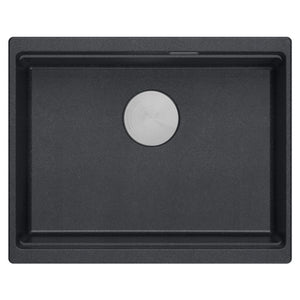 Lavello In Granito Logan 100 Black Metallic Oro