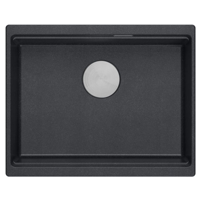 Lavello In Granito Logan 100 Black Metallic Oro