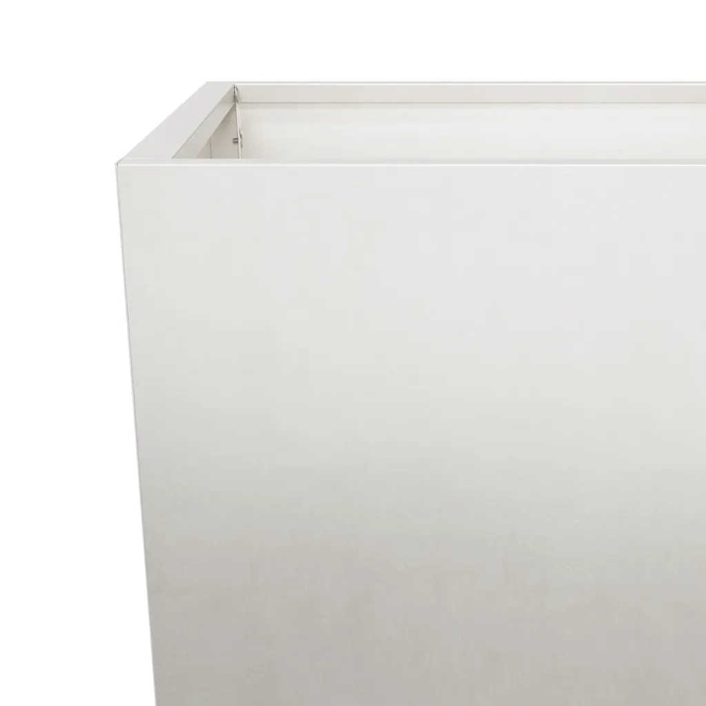 Fioriera da Giardino-Vaso da Esterno 45x45x75 cm in Acciaio Inox