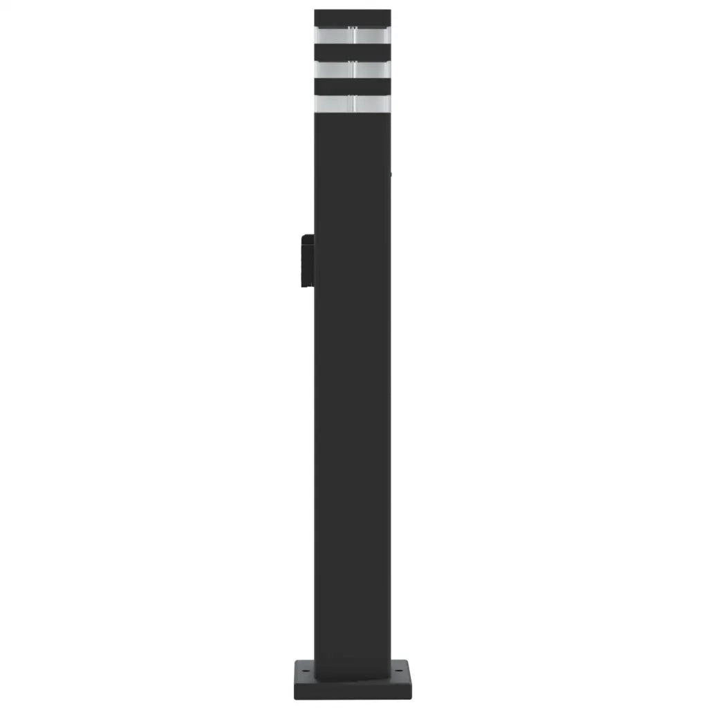 Lampada da Terra per Esterni con Presa Nera 80 cm Alluminio CFW8243890