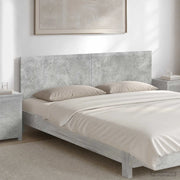 Testiera da Muro EDE Grigio Cemento Legno ingegnerizzato 896058