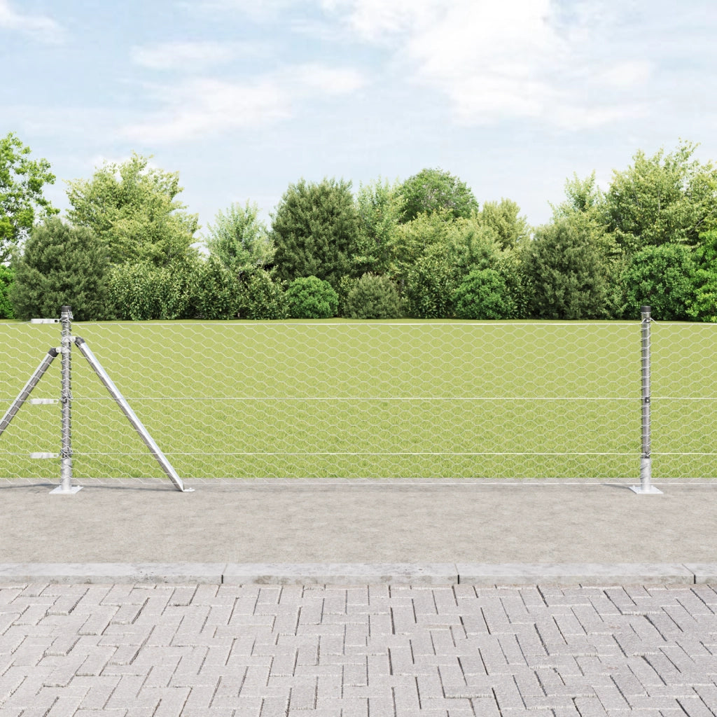 Recinzione Esagonale  0,4x10 m Acciaio Zincato